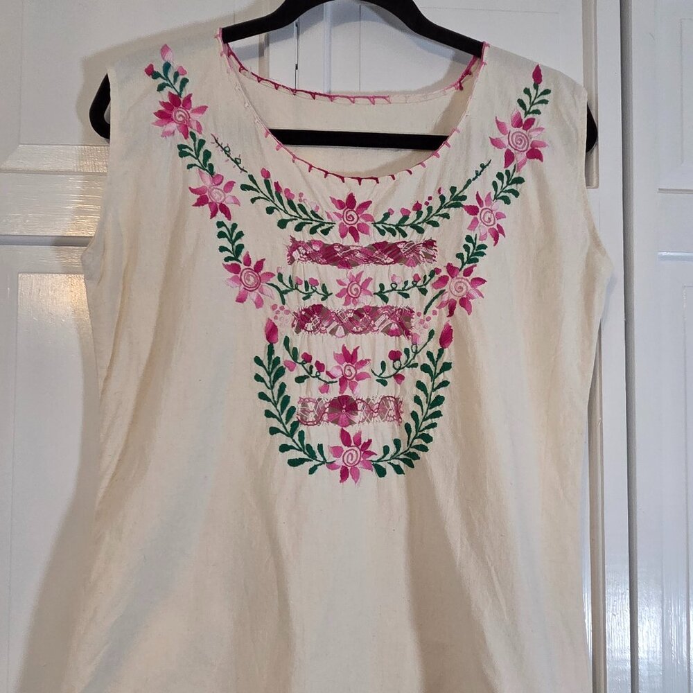 Handmade & Embroidered Sleeveless Shirt